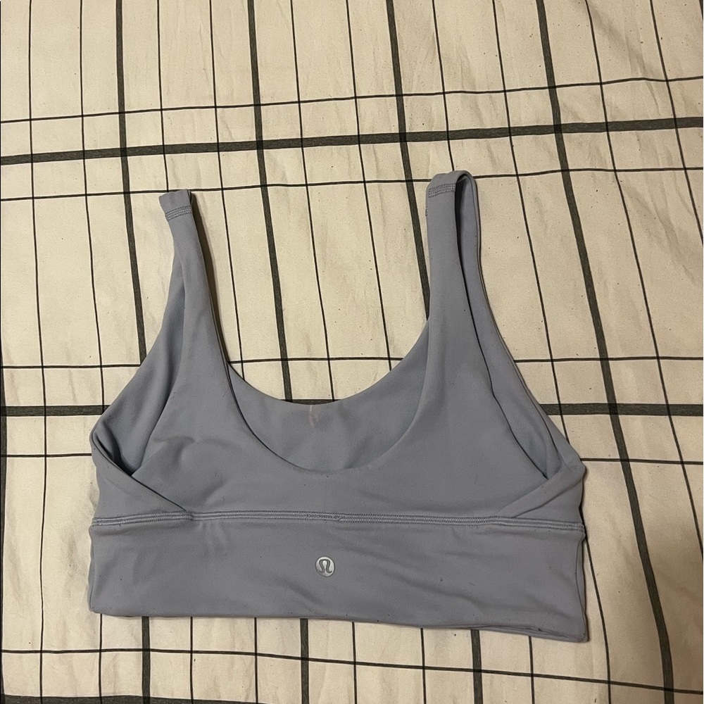 Pastel blue Lululemon align Reversible bra size 8 like new condition!